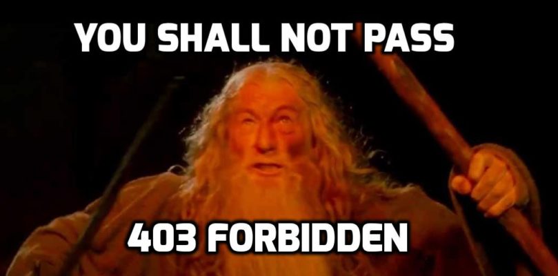 Gandalf at the forbidden pass